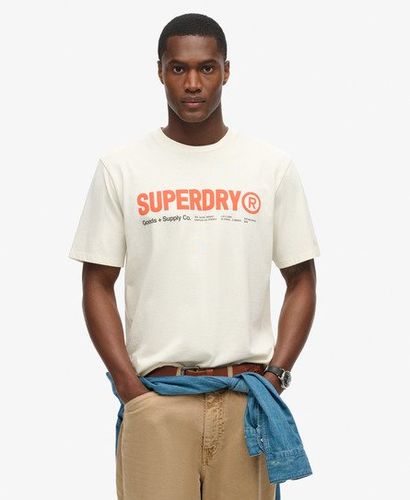 Herren Locker Geschnittenes Utility Sport T-shirt mit Logo - Größe: L - Superdry - Modalova