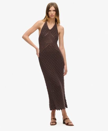 Damen Häkel-maxikleid mit Nackenträger - Größe: 40 - Superdry - Modalova