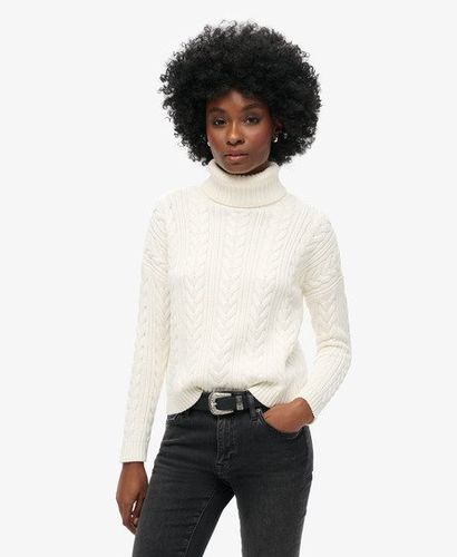 Pull Torsadé à épaules Tombantes et col Roulé Taille: 42 - Superdry - Modalova