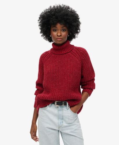 Damen Lässiger Strickpullover mit Rollkragen und Ziernaht - Größe: 36 - Superdry - Modalova