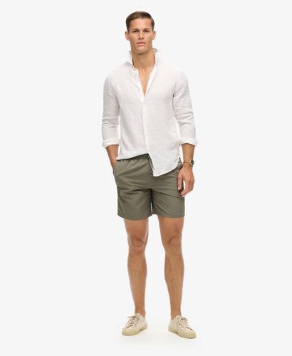 Herren 17-Zoll Premium Badeshorts mit Stickerei - Größe: S - Superdry - Modalova