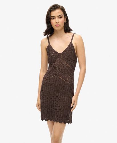 Robe Courte Caraco en Crochet Taille: 42 - Superdry - Modalova