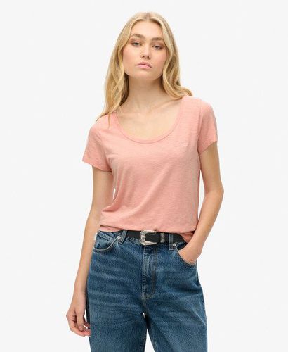 Damen Studios T-Shirt mit Tiefem Ausschnitt - Größe: 40 - Superdry - Modalova