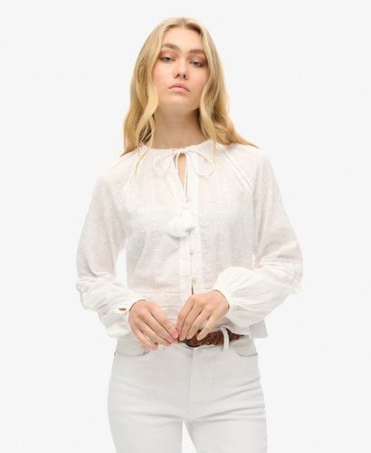 Damen Strandoberteil aus Baumwolle Bestickt, Größe: 36 - Größe: 36 - Superdry - Modalova