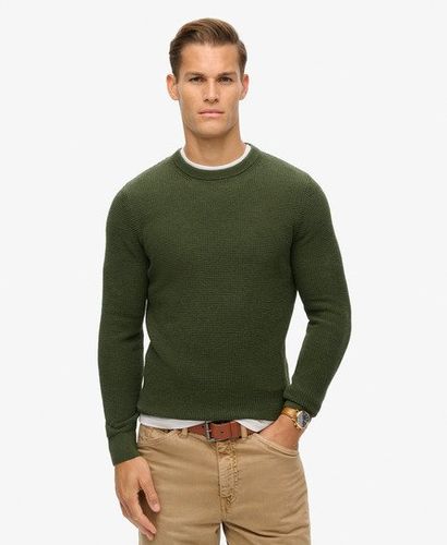 Herren Strukturierter Strickpullover mit Rundhalsausschnitt, Größe: S - Superdry - Modalova