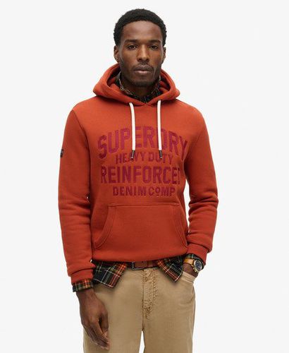 Herren Worker Hoodie mit Gesticktem Logo - Größe: S - Black Friday & weitere Preisnachlässe - Superdry - Modalova