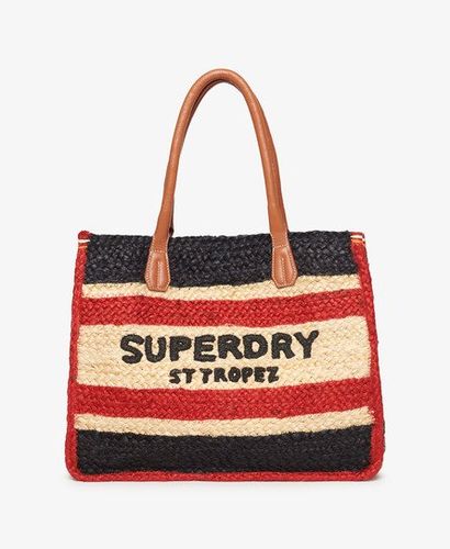Damen , und Luxe Tragetasche aus Bast Logo Druck, Größe: Einheitsgröße - Superdry - Modalova