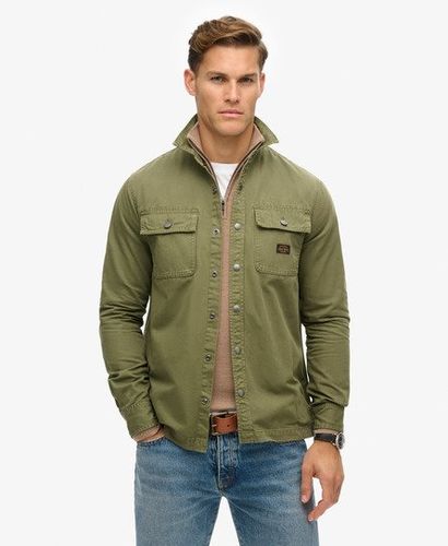 Herren Workwear Hemdjacke aus Bio-Baumwollcanvas, Größe: S - Superdry - Modalova