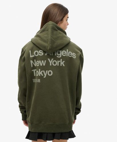 Damen Core Logo City Hoodie mit Lockerer Passform - Größe: L - Superdry - Modalova