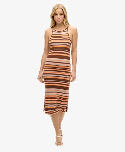 Robe Caraco Mi-longue Rayée en Jersey Taille: 42 - Superdry - Modalova