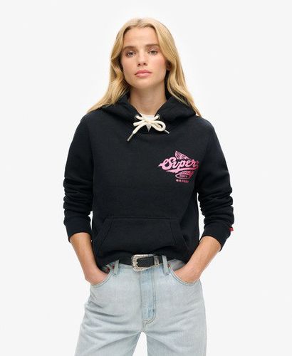 Damen Athletic Metallic Hoodie - Größe: 38 - Black Friday & weitere Preisnachlässe - Superdry - Modalova