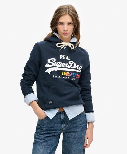 Women's Vintage Hoodie mit Farbigem Logo - Größe: 38 - Xmas deals - Superdry - Modalova