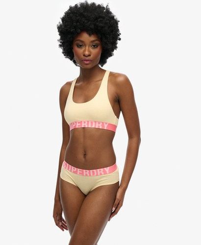 Bas de Bikini Taille Basse en Coton bio Large Logo Taille: 36 - Superdry - Modalova