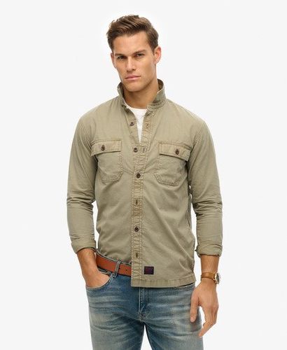 Herren Military Langarmhemd - Größe: S - Superdry - Modalova