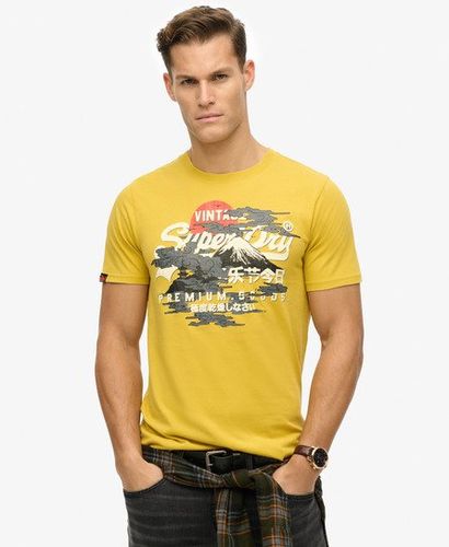 Men's Lässiges Vintage Tokyo T-shirt mit Logo - Größe: XL - Superdry - Modalova
