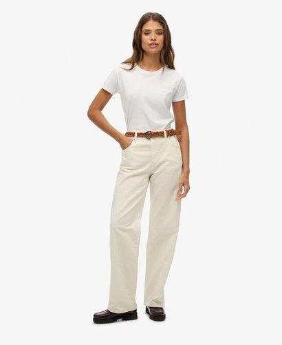 Damen Jeans mit Weitem Bein und Mittlerer Leibhöhe - Größe: 28/32 - Superdry - Modalova
