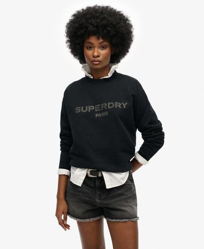 Women's Lockeres Sport Luxe Sweatshirt mit Rundhalsausschnitt - Größe: 40 - Superdry - Modalova