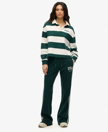 Women's Athletic Essentials Jogginghose mit Streifen und Schlag - Größe: 42 - Superdry - Modalova