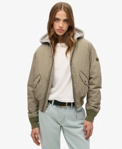 Damen MA1 Bomberjacke mit Kapuze - Größe: 44 - Superdry - Modalova