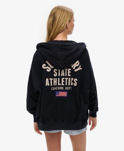Sweat à Capuche Zippé OverTaille Athletic Essentials Taille: 40 - Superdry - Modalova