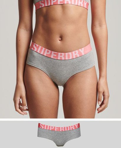 Women's Hipster-Slip aus Bio-Baumwolle mit Großem Logo - Größe: 34 - Black Friday & weitere Preisnachlässe - Superdry - Modalova