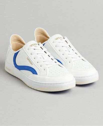 Men's Vegane Basket Low-Top-Sneaker Weiß - Größe: 45 - Superdry - Modalova