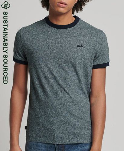 Men's Essential Ringer-T-Shirt aus Bio-Baumwolle mit Logo - Größe: Xxl - Superdry - Modalova