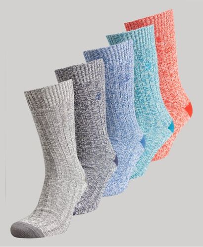 Damen Geschenkset mit Unisex-Socken aus Bio-Baumwolle mit Garndrehung - Größe: M/L - Superdry - Modalova