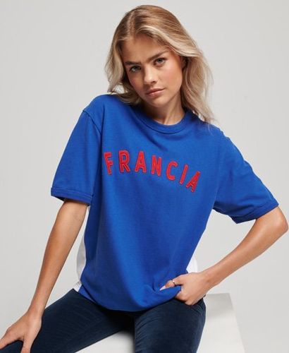 T-shirt de Foot à Bords Contrastés Matchday France Taille: XL - Superdry - Modalova