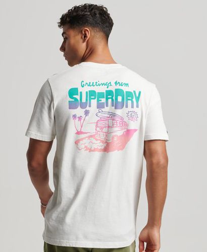 Men's Vintage Travel Sticker T-Shirt - Größe: Xxl - Superdry - Modalova