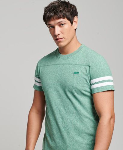 Men's Essential T-Shirt aus Bio-Baumwolle mit Quarterback-Logo - Größe: S - Superdry - Modalova
