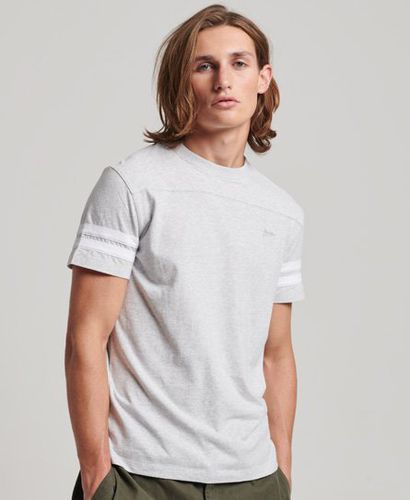 Men's Essential T-Shirt aus Bio-Baumwolle mit Quarterback-Logo - Größe: M - Superdry - Modalova