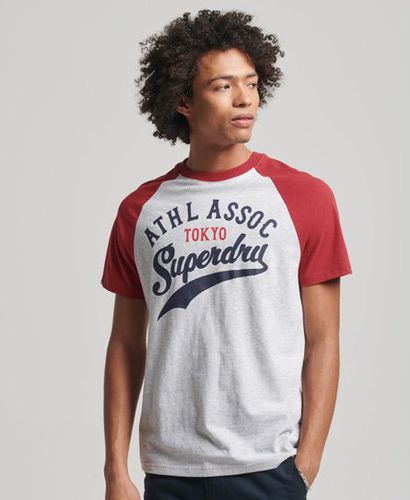 Men's Vintage Home Run T-Shirt mit Raglanärmeln - Größe: L - Superdry - Modalova