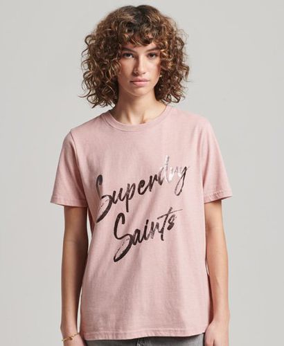 Women's Vintage T-Shirt mit Verzierung - Größe: 36 - Superdry - Modalova