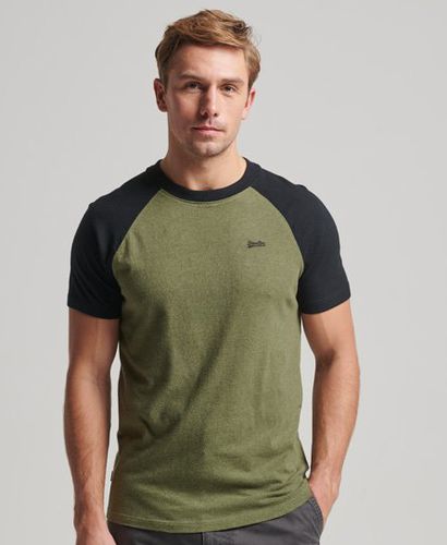 Men's Essential Baseball-T-Shirt aus Bio-Baumwolle mit Logo - Größe: XL - Superdry - Modalova