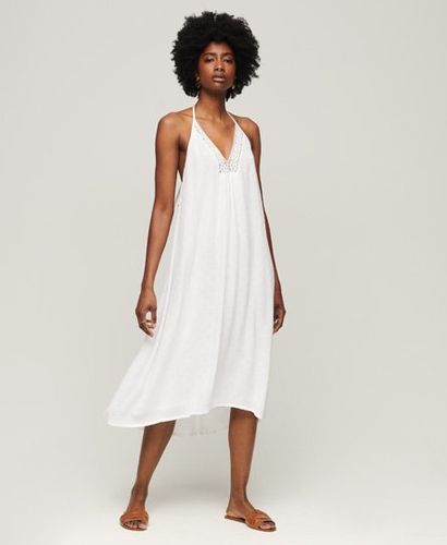 Damen Midikleid mit Spitze und Nackenträger - Größe: 44 - Superdry - Modalova