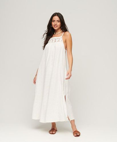 Women's Langes Vintage-Kleid mit Neckholder-Träger - Größe: 36 - Superdry - Modalova