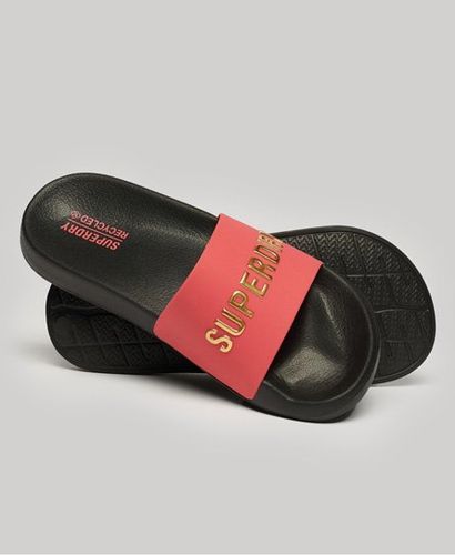 Claquettes de Piscine à Logo Code Véganes Taille: S - Superdry - Modalova