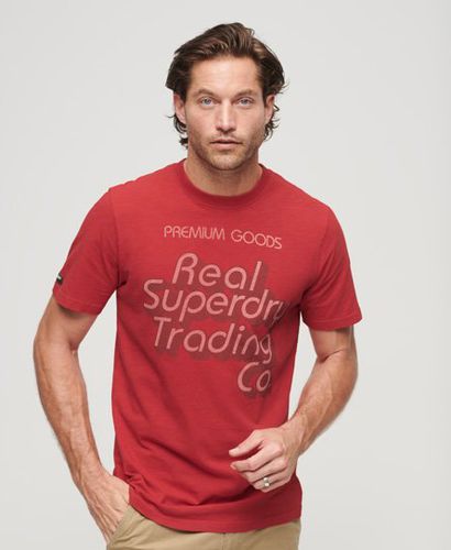 Herren Trade T-Shirt mit Schriftzug und Grafik - Größe: XL - Superdry - Modalova