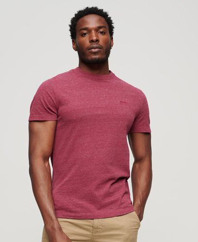 Herren Essential T-Shirt aus Bio-Baumwolle mit Micro-Logo - Größe: L - Superdry - Modalova