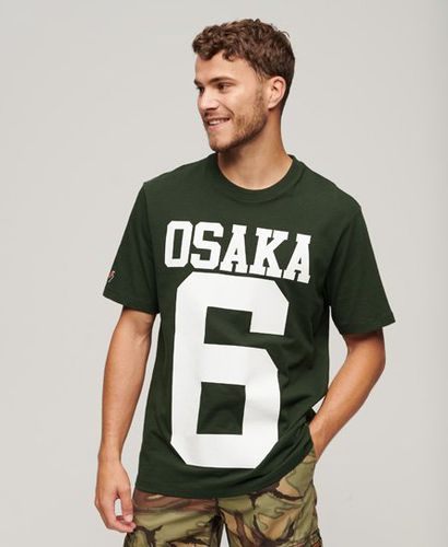 Herren Locker Geschnittenes Osaka T-Shirt mit Logo - Größe: Xxl - Superdry - Modalova