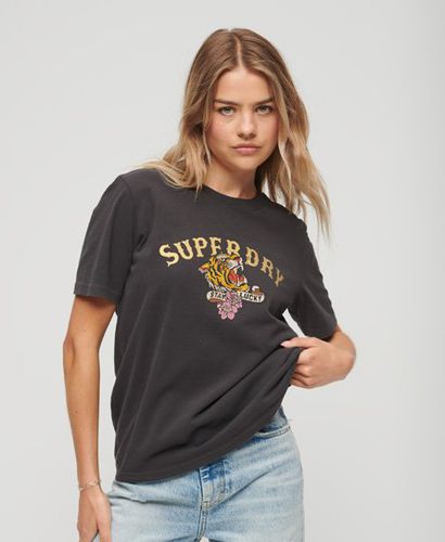 Women's Individuelles T-Shirt mit Verzierung - Größe: 36 - Superdry - Modalova
