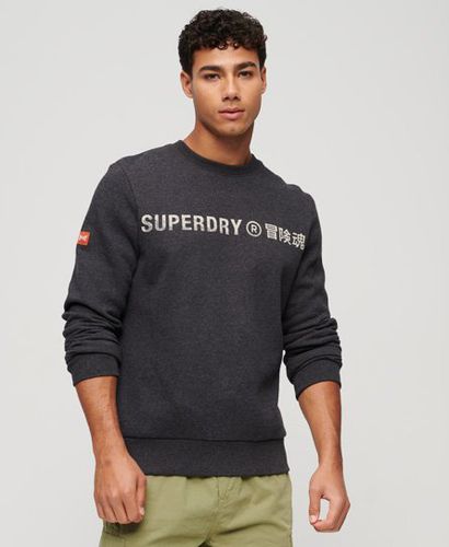 Herren Workwear-Sweatshirt mit Rundhalsausschnitt und Vintage-Logo - Größe: S - Superdry - Modalova