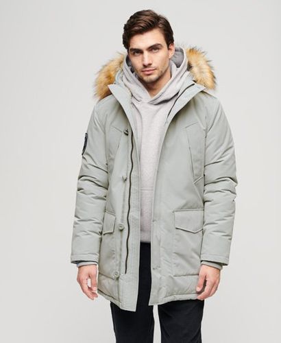 Herren Everest Parka mit Kunstfellkapuze - Größe: M - Superdry - Modalova