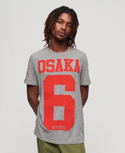 Herren Osaka 6 T-Shirt mit Flockprint - Größe: M - Superdry - Modalova