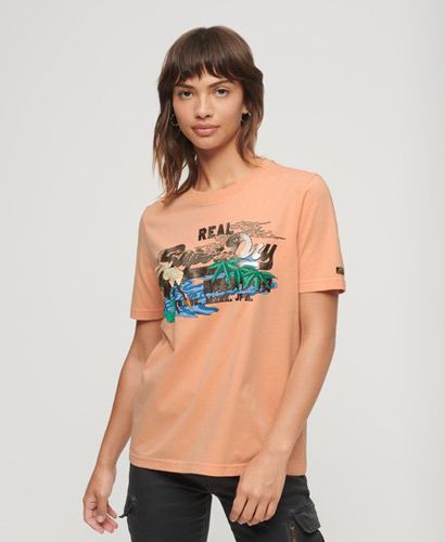 Damen T-Shirt mit Japanischem Vintage-Grafiklogo - Größe: 42 - Xmas deals - Superdry - Modalova