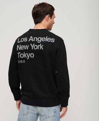 Men's Locker Geschnittenes City Sweatshirt mit Rundhalsausschnitt - Größe: XL - Superdry - Modalova
