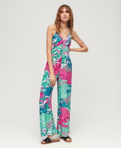 Damen , und Träger-Jumpsuit mit Print, Größe: 36 - Black Friday & weitere Preisnachlässe - Superdry - Modalova