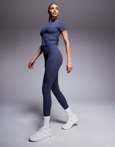 Legging de sport ctel et doux au toucher  taille haute - -bleu - 4505 - Modalova