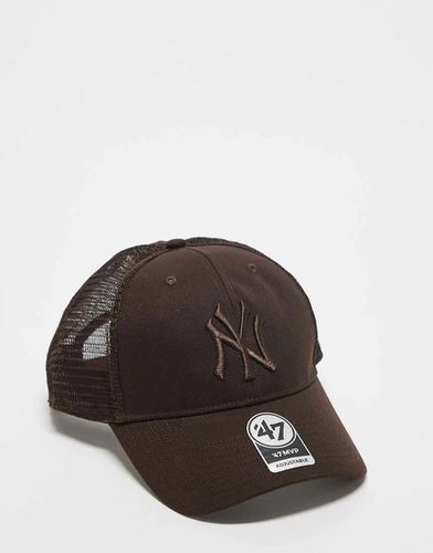 Casquette NY Yankees avec tulle à l'arrière - Chocolat - 47 Brand - Modalova